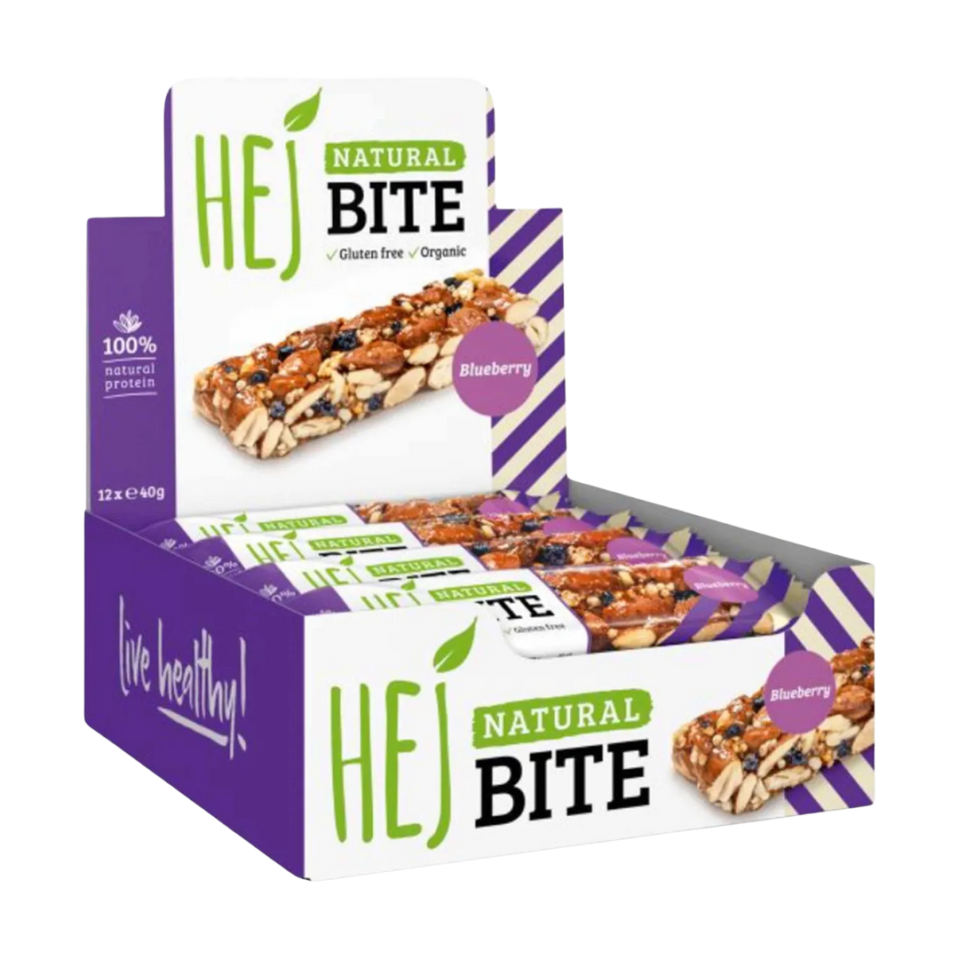 HEJ Natural Bite (Bio) energy bar made with all-natural ingredients