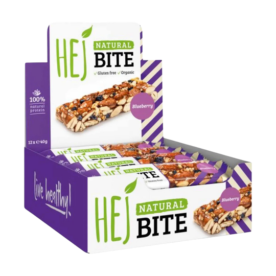 HEJ Natural Bite (Bio) energy bar made with all-natural ingredients