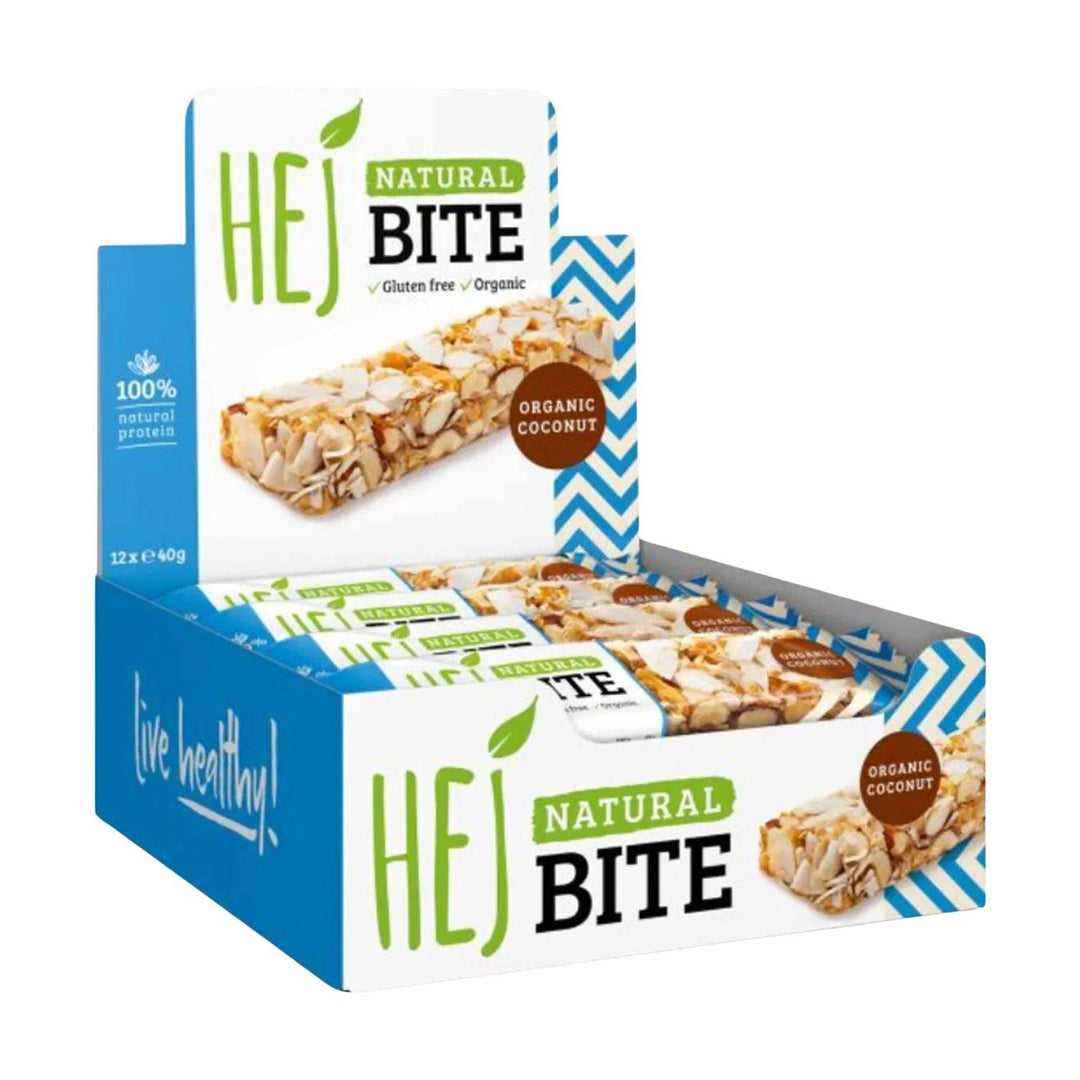 HEJ Natural Bite (Bio) - 12 x 40g / Organic Coconut - fitgrade.ch