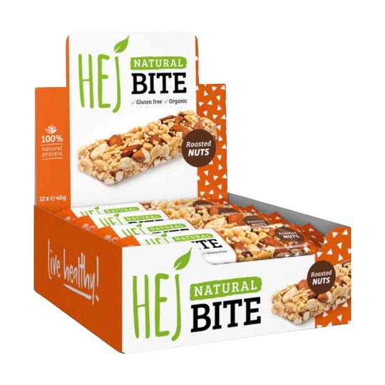 HEJ Natural Bite (Bio) - 12 x 40g / Roasted Nuts - fitgrade.ch