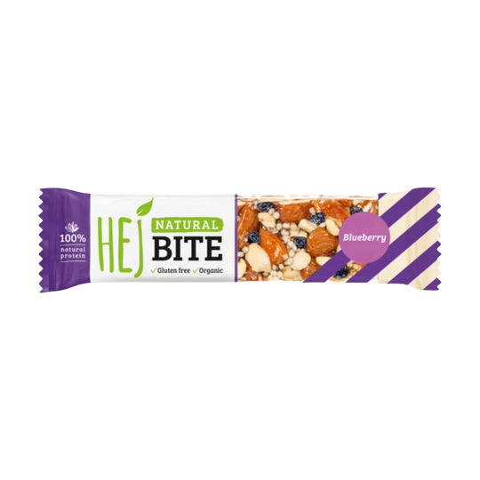 Delicious and energizing HEJ Natural Bite (Bio) plant-based snack bar