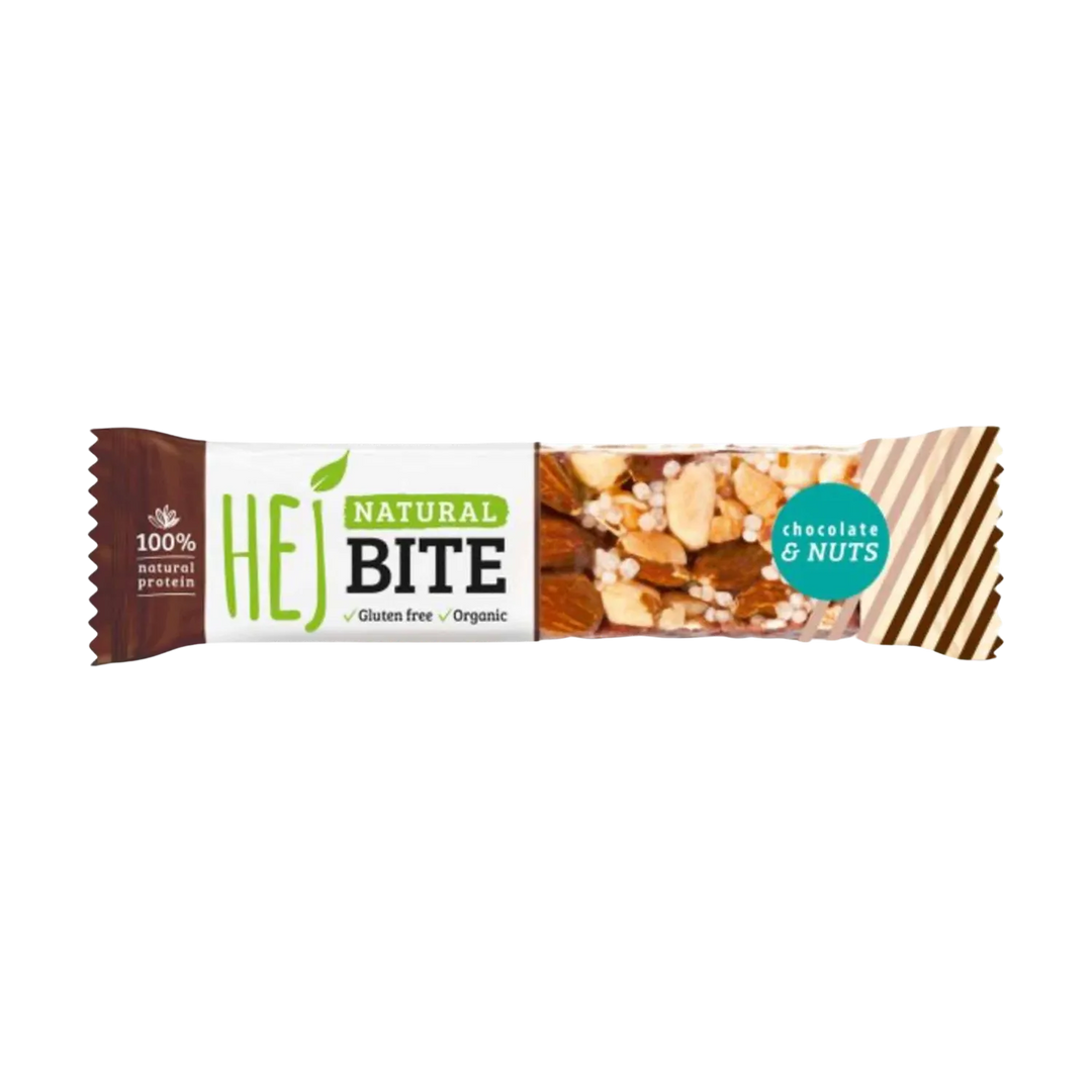 HEJ Natural Bite (Bio) organic snack bar with high-quality, ethically sourced ingredients