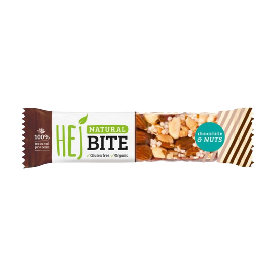 HEJ Natural Bite (Bio) organic snack bar with high-quality, ethically sourced ingredients