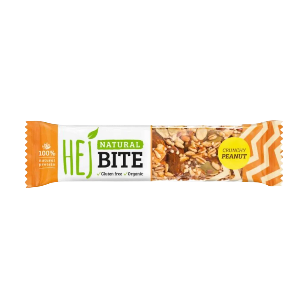 Tasty and wholesome HEJ Natural Bite (Bio) bar for a guilt-free snack