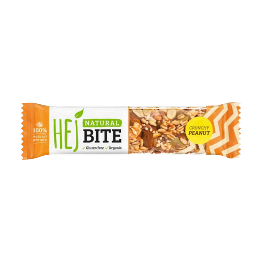 Tasty and wholesome HEJ Natural Bite (Bio) bar for a guilt-free snack