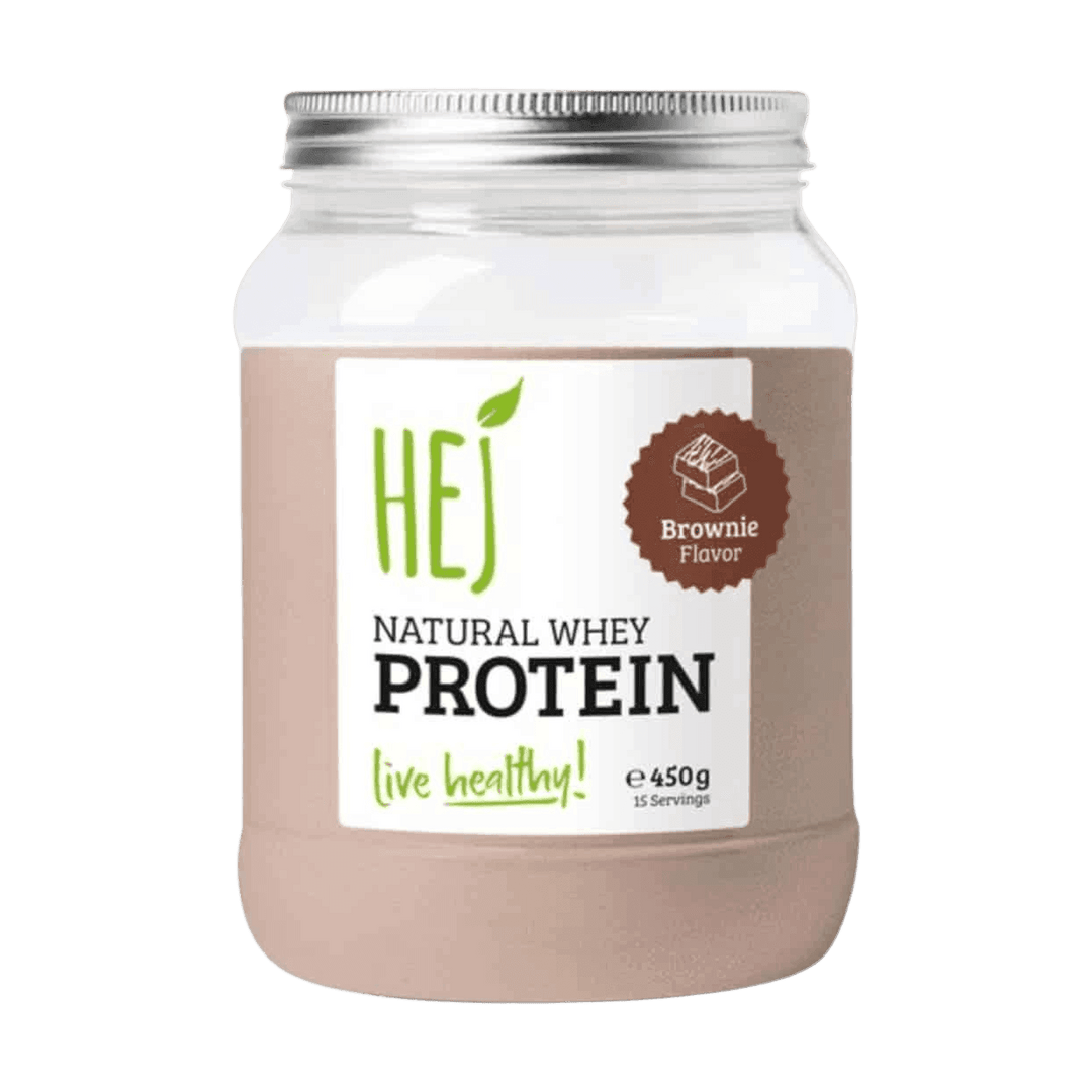 HEJ Natural Whey Protein | 450g - Brownie - fitgrade.ch