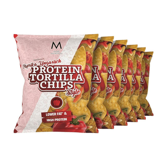 More Nutrition Tortilla Chips - 6x50g Box / Paprika - fitgrade.ch