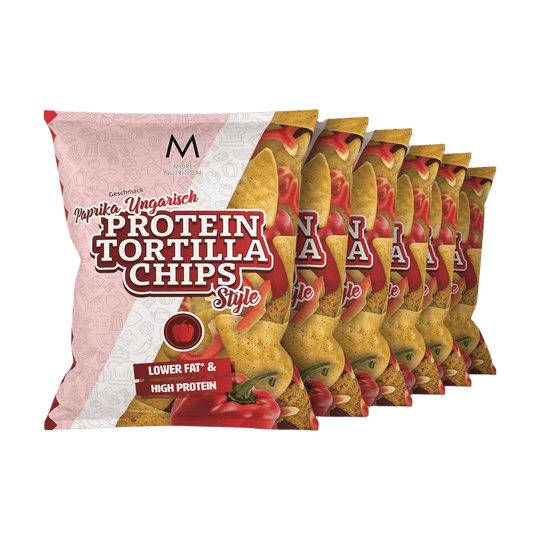 More Nutrition Tortilla Chips - 6x50g Box / Paprika - fitgrade.ch