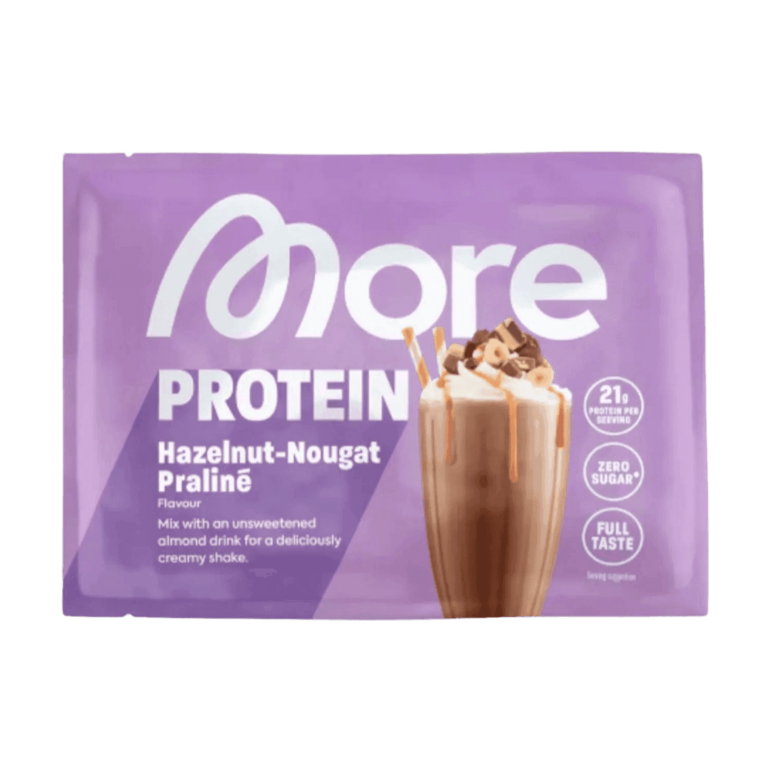 More Nutrition Total Protein SAMPLE | 30g - Hazelnut-Nougat Pralinè - fitgrade.ch