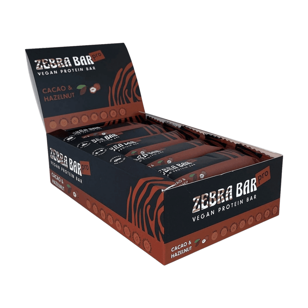 Zonama Food - Zebra Bar Pro | 40g - 15 x 40g / Cacao & Hazelnut - fitgrade.ch